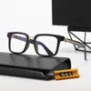 Male Retro Optics Eyewear Full Frame Glasses Prescription Versatile Generous Style Female Top Quality With Glassescase