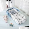 Culle per bambini Box Nido da viaggio Letto portatile Culla Culla neonato Recinzione per bambini Culla Consegna goccia Maternità Biancheria da letto per bambini Otiqw