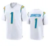 Men's Los''Angeles''Chargers''Justin Herbert Donald Parham Jr Elijah Dotson White 2023 F.U.S.E. Vapor Untouchable Limited Stitched Jersey