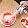 Mills Manual Meat Grinder with Aluminum Blades Heavy Duty Powerful Suction Base for Home Use Fast and Effortless for All Meats