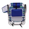 Chaise de plage en aluminium avec sac à dos Mainstays de Camp Furniture - Chaises de plage multicolores - Lot de 2 chaises d'extérieur