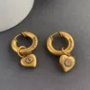 Designer's Love Earrings Made of Antique Bronze with a Fashionable and Trendy Design Sense
