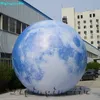 Toptan 2m 3m Parti Balonları Asılı Işık Şişme Balonu Şişirilebilir Ay Baskı Dekorasyon İçin Gezegen