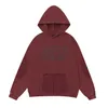 Wxwovdy Roergebakken, gebloemde gewassen hoodie met versleten zakontwerp, bedrukte oversized stijl lichte fleece