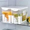 Garrafas de água 3.5l geladeira chaleira fria jarros com torneira limonada garrafa de frutas drinkware dispensador de bebidas de alta capacidade cozinha