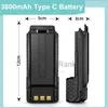 Walkie Talkie BF-F8HP Battery BaoFeng UV-5R USB Type C Original Enlarge 3800mah Extended Li-ion BL-5 UV-5RA Radio UV-5RE