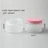 120g Empty Frost Pet cream jar 4oz Make Up Plastic Cream bottle with aluminum cap cosmetic container packaging Ixlsq