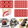 Baking Moulds SILIKOLOVE 11 Size Semi Sphere Silicone Mold Semicircle Molds For Chocolate Cake Dome Mousse Jelly Mould