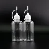 50ML 100PCS PET Dropper bottle Metal Needle Tip Needle Cap High transparent dropper bottles Squeeze Vapor E cig Rrgfq Jphqc