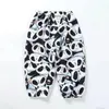 Trousers Fashion Baby Girl Boy Houndstooth Pant Summer Infant Toddler Child Harem Cartoon Print Breathable Clothes 1-10Y