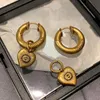 Designer's Love Earrings Made of Antique Bronze with a Fashionable and Trendy Design Sense