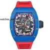 Męskie Watch RM WIST WATM RICHARDMILLIE WRISTWATCH RM030 Blue Ceramic Side Red Paris Limited Dial 42.7*50 mm z ubezpieczeniem