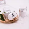 Luxury Facial Cream Jars 15G 30G 50G Acrylic Cosmetic Airless Serum Lotion Pump Containers Makeup Case Refillable Bottle 6pcsgoods Ifxm Rlgp