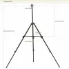 Supplies Colorful Folding Aluminum Alloy Painting Easel Ultralight Handoperated Drawing Tripod for Artists Students Kids Art Supplies