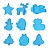 Equipments 9Pcs Silicone Snowman Pendant Mold Christmas Series Epoxy Resin Mold DIY Keychain Jewelry for Christmas Day Gift Craft