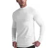 Heren T-shirts Mode Outdoor Sport Herenoverhemd Ademend Casual Zwart Klassiek Polyester Spandex Effen T-shirt Wit