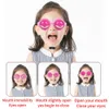 Nouveauté créative enfants drôle blague lunettes jouets en plastique fou yeux fête jouet astuces pour enfants cadeaux d'anniversaire de noël 240126