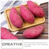 Decorative Flowers 4 Pcs Artificial Vegetable Model Child Drying Rack Home Decor Foam Sweet Potato Props