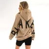 Kadın Hoodie Girl Sweatshirts Tasarımcı Sweatshirt Kadın Terzini Günlük Mektup Baskı Sweatshirt Kadın Modası Y2K Street Wear Sonbahar Kış 604