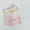 Calcinha 2-11T Bebê Meninas Algodão Cueca Macia Shorts Crianças Boxer Briefs 4 unidades/pacote