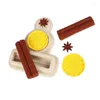 Baking Moulds 1PC Lemon Cinnamon Star Anise Silicone Mold Cupcake Candy Chocolate Fondant Cake Decorating Tools