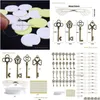 Anel Sizers Realistic Flying Key Charms com 28X Dragonfly Wings Skeleton Keys Decorações 230511 Drop Delivery Jóias Ferramentas Equipme Dhesm