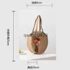 Shoulder Bags Cute air ball straw large capacity round nice design woven bag womens one-soulder and-eld beacqwertyui879