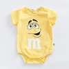 Rompers Bodysuits Baby 2024 Letnie ubrania Ubranie Infantil Bawełniany krótki rękaw Romper Girl Onesie kombinezon