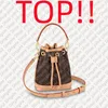 TOP M81266 Nano Noe Designer Dripstring Cross Body Mini Bag torebka Women210i