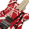 Série listrada vermelha com listras pretas guitarra elétrica#2