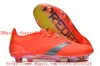 Scarpe da calcio Elitees Tonguees FG Cleats Scarpe da calcio LACELESS Scarpe Calcio Uomo Terreno compatto Botas De Futbol rosso