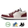 Nike Air Jordan retro feminino masculino Jumpman 1 tênis de basquete baixo 1s Gym Red Arctic Punch UNC Paris Crimson Tint Marrom tropical Designers tênis tênis