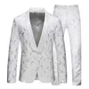 Mäns kostymer blazers lyxiga jacquard kostym män affär bankett bröllop party brudgum swallowtail klänning mens smala fit blazers byxor stor storlek 6xl