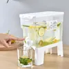 Garrafas de água 3.5l geladeira chaleira fria jarros com torneira limonada garrafa de frutas drinkware dispensador de bebidas de alta capacidade cozinha