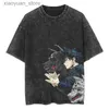 T-Shirt Femme Japonais Anime Fushiguro Megumi T-shirt Graphique pour Hommes Nouveau Vintage Lavé Coton T-Shirts Hauts Surdimensionné Harajuku Streetwear Tees 240130