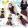 Clothing Sets Fashion Teenage Clothes For Girls 2024 Summer Cotton Tshirt Plaid Skirt Shorts Kids Outfits Suit 2Pcs Children Set