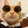 Abbigliamento per cani Occhiali Occhiali da sole Prodotto rotondo Cat Eye Piccolo adorabile riflesso Indossare oggetti di scena Accessori per animali domestici Po