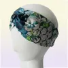 Bandani a fascia elastica per uomini e donne 2022 paillettes di lettere design band di capelli di fiori rosso verde ragazza retrò headwraps9813769