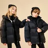 Manteau d'hiver 2024 pour enfants garçons, vestes pour adolescentes, canard blanc, Parka à capuche ample, imperméable, vêtements d'extérieur chauds, combinaison de neige