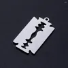 Charms 5pcs/lot Razor Blad Stainless Steel Jewelry Men's Pendant DIY Wholesale Never Rust Jewellery Supplies Factory Store