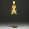 10Style Golden Arm Color Window Cotton Female Mannequin Body Stand Xiaitextiles Dress Form Mannequin Jewelry Flexible Women Justera262Z
