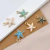 Charms 5pcs Metal Starfish Conch Conch Morowin Enomel Wisiorki DIY Ocean Elementy rzemieślnicze bransoletki bransoletka