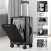 Koffer, USB-Typ-C-Gepäck, Handtrage-Reisetasche im Business-Stil, Trolley-Koffer