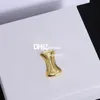 Retro Gold Brooches Pins For Meeting Wedding Designer Letter Plated Charm Pins Brooches With Gift Box