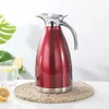 Water Bottles 4 Color 1.5L 2L Vacuum Insulation Double Wall Stainless Steel Coffee Pot Milk Tea Jug Carafe Flask Thermal Thermos