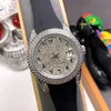 Relógio de diamante 40mm automático mecânico masculino relógios montre de luxo luminoso moda relógio de pulso masculino vida impermeável271g