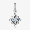 100% 925 prata esterlina brilhante estrela azul balançar encantos caber original europeu charme pulseira moda feminina casamento noivado j246i