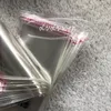 100pcs lot 7X11Cm gift wrap opp transparecy dust bag printed 2C packing self-adhesive plastics for jewelrys hairclips hair rope3221