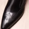 Mode mannen Penny Loafers Echt Leer Casual Loafer Puntige Tip Kantoor Bruiloft Slip op Jurk Schoenen Mannen Hoge kwaliteit