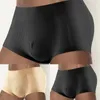 Mutande da uomo Allargamento dell'anca BuLifter Enhancer Slip imbottito Boxer Intimo Panty Shapewear Glutei Pantaloni di sollevamento Pantaloncini maschili